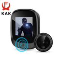 KAK 2.4"  LCD Screen Electronic Door Viewer Bell IR Night Door Peephole Camera Photo Recording Digital Door Camera Smart Viewer