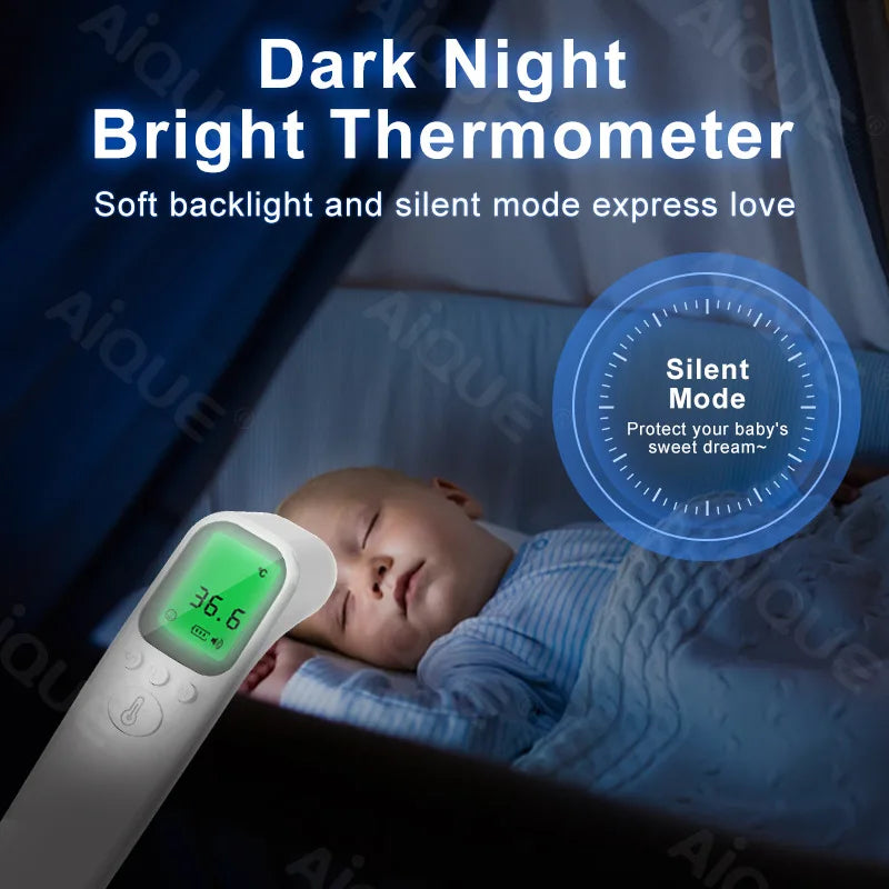 Digital Infrared Thermometer Forehead Body Non-Contact Fever Thermometers Or Medical Portable Finger Pulse Oximeter Blood Oxygen