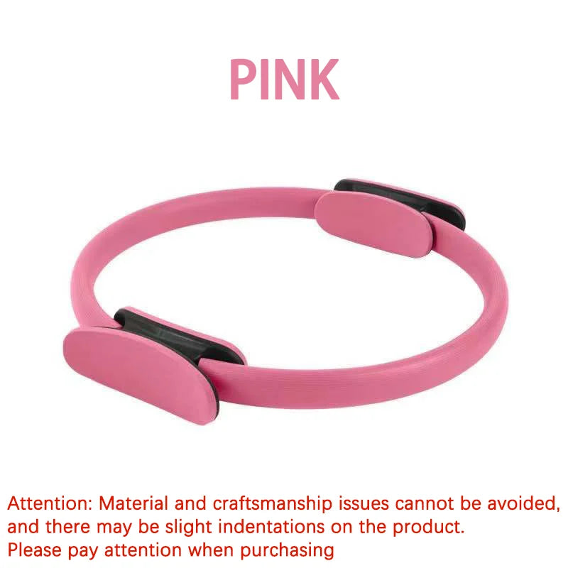 Pilates Ring for Thigh and Ab Toning - Durable Resistance Tool Pink Tidesmit