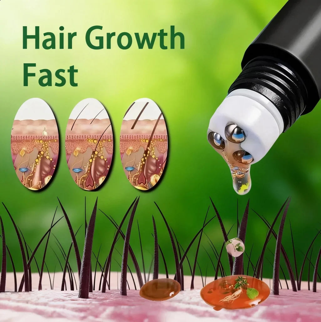Biotin Hair Growth Oil Scalp Massage Kit - 10pcs Tidesmit Massage Cushion Tidesmit