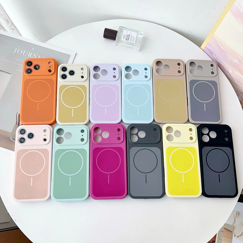 iPhone 17 Pro Max Magnetic Silicone Case - Shock-Absorbing Slim Cover Tidesmit