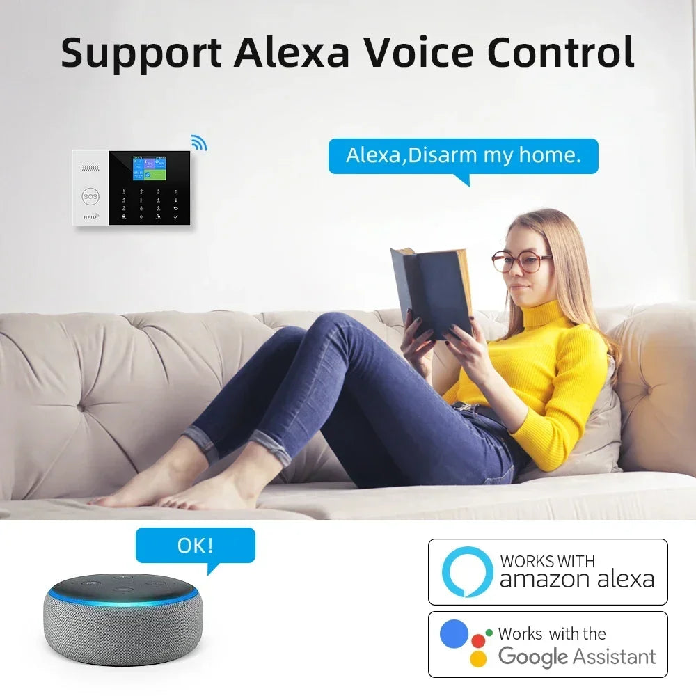 Wireless Home Alarm System with WiFi App Control & Smart Integration Tidesmit