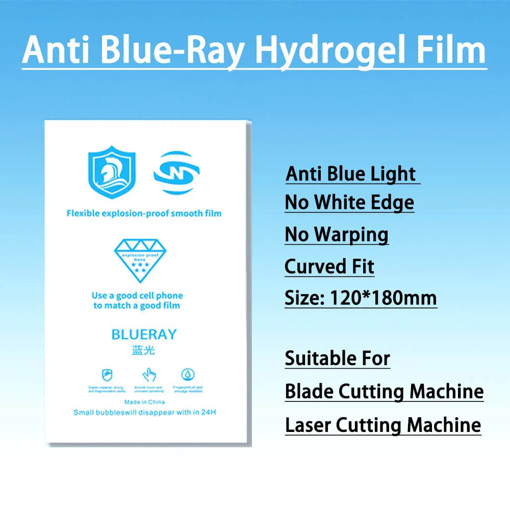 50Pcs MZSeries 120x180mm Matte Anti-peep HD Privacy Flexibility Hydrogel Film For Mobile Phone Screen Protector Cutting Machine