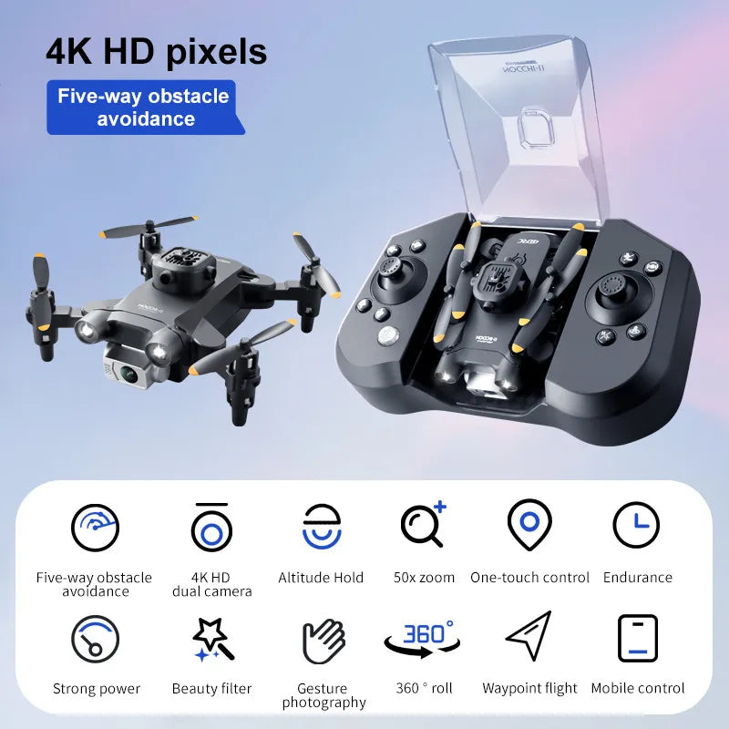 Mini 4K Camera Drone - Foldable WiFi Quadcopter with Obstacle Avoidance Tidesmit