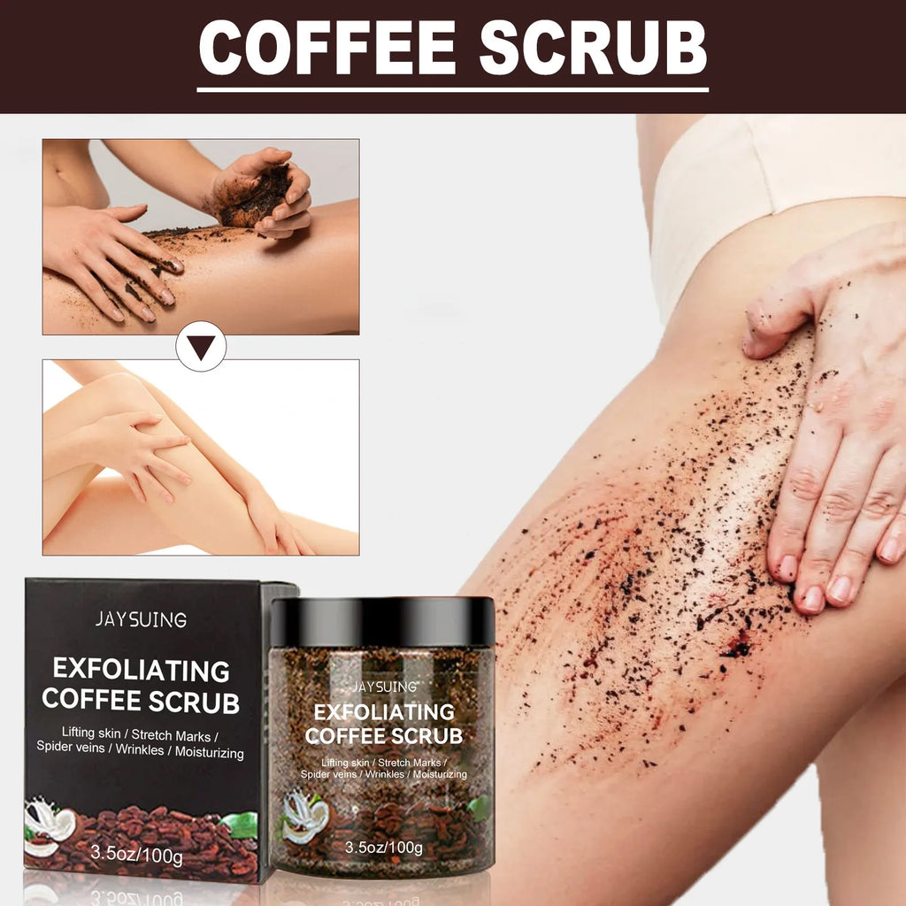 Coffee Body Scrub for Dark Spot Removal - Natural Exfoliant 200g Scrubs Treatments Tidesmit