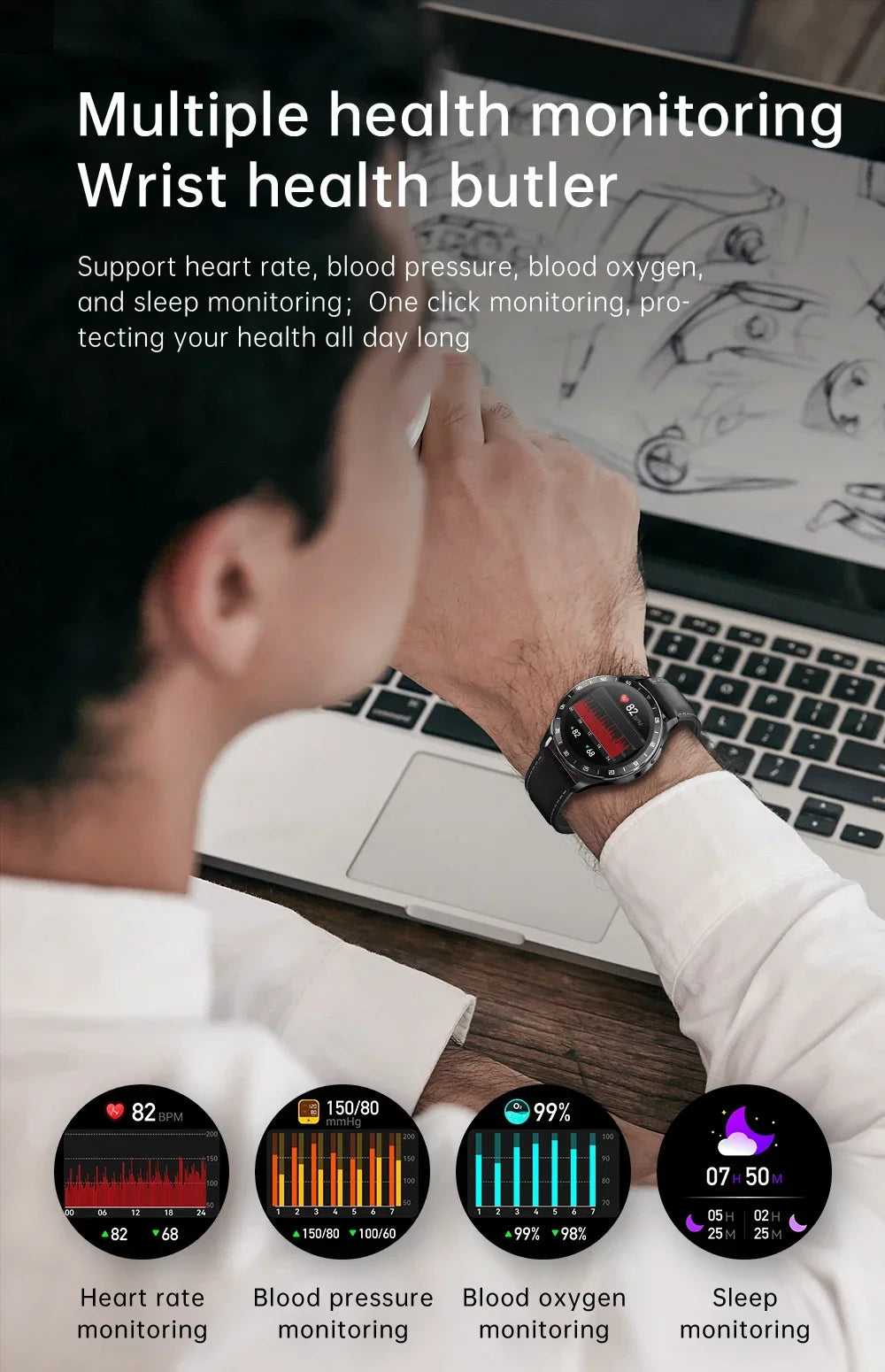 New X10 Headset Smart Watch TWS 2 in 1 Wireless Bluetooth Earphone Blood Pressure Heart Rate Testing Sport Music Smartwatch