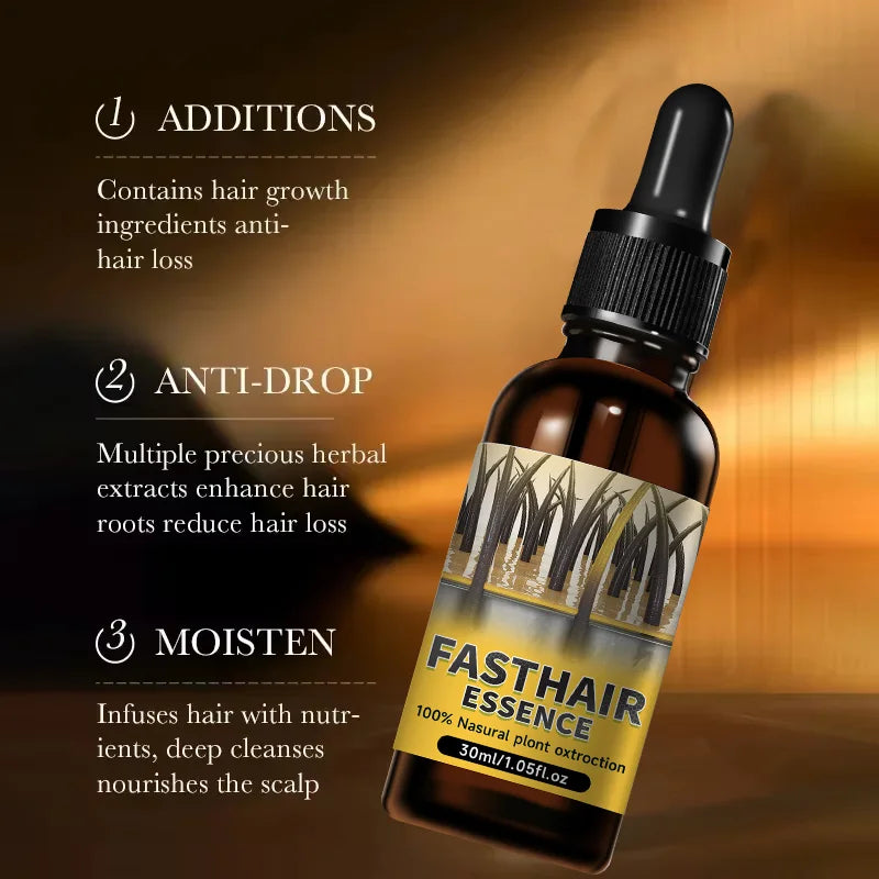 Tidesmit hair growth essence treatment: herbal scalp serum to strengthen roots, nourish follicles, and stop hair loss.
