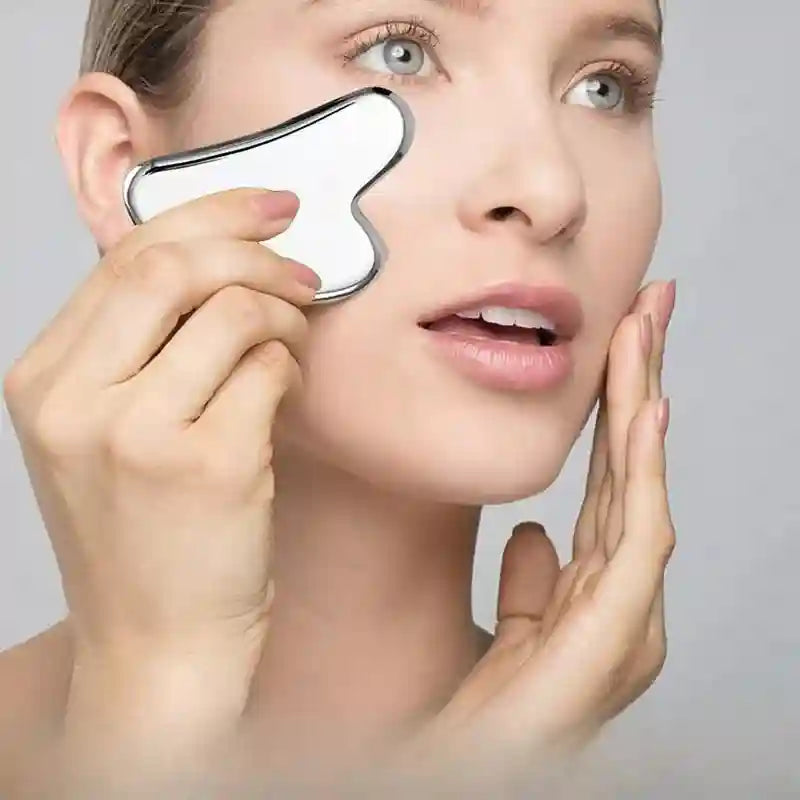 Stainless Steel Gua Sha Tool for Face Lifting and Skin Toning Massage Roller Tidesmit