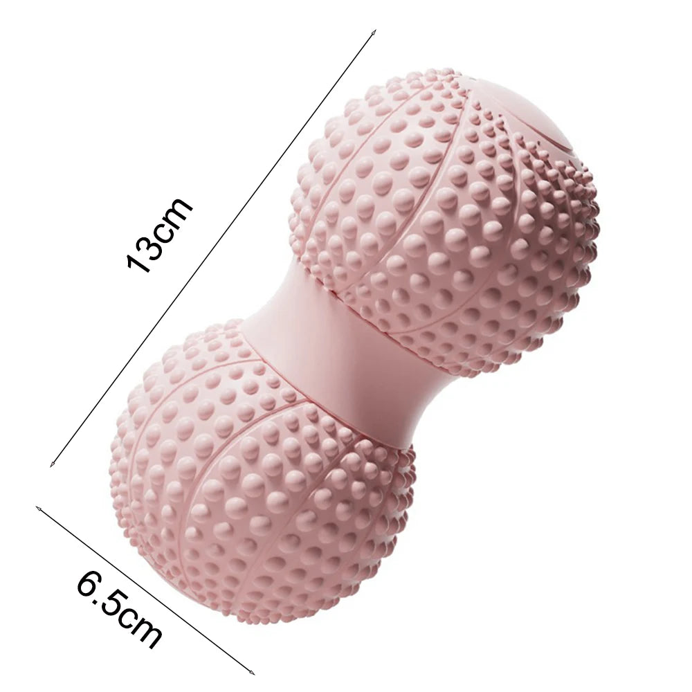 Peanut Massage Ball for Deep Tissue Back Pain Relief - 6.5cm TPE Tool Back Massage Instrument Tidesmit
