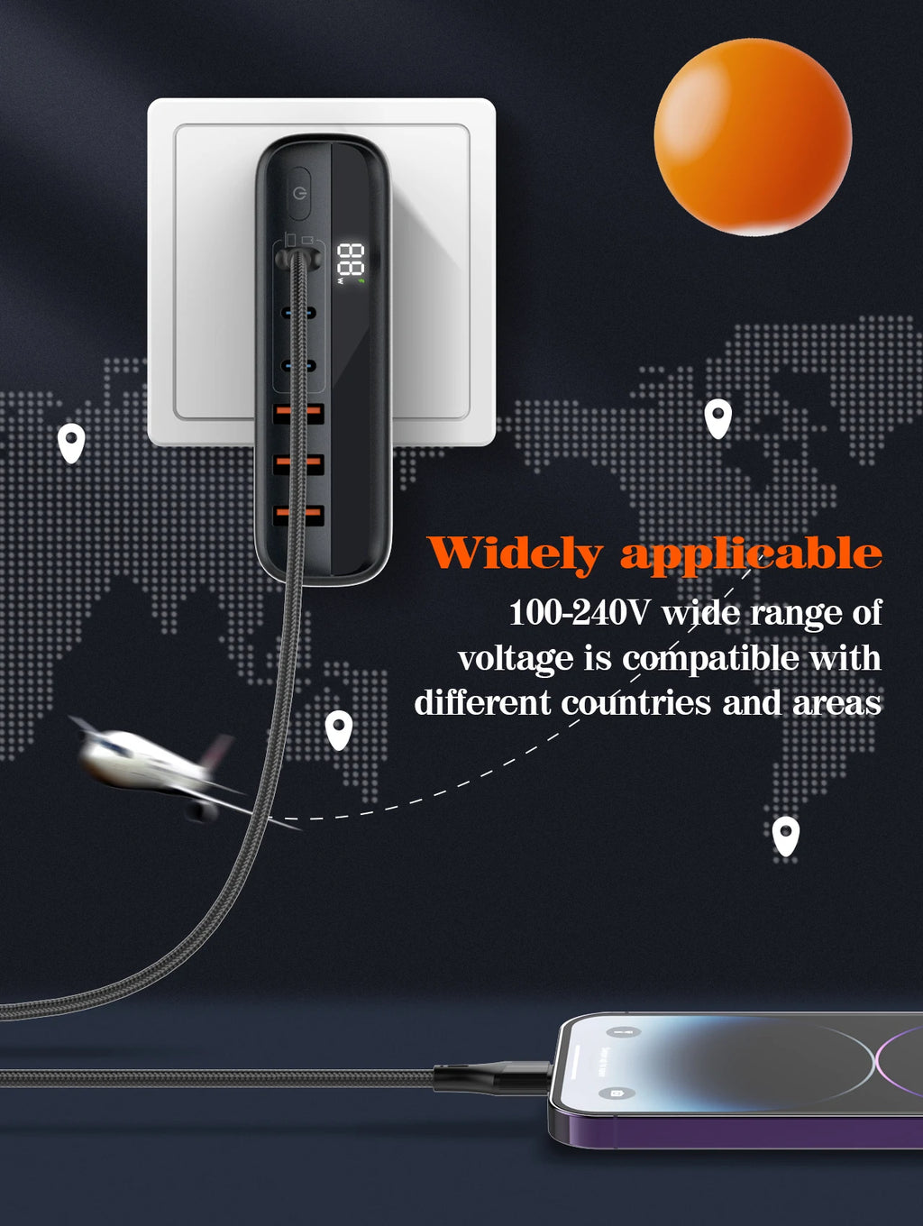 140W GaN USB-C Charger | Fast PD Adapter for Laptops & Mobile Devices Tidesmit
