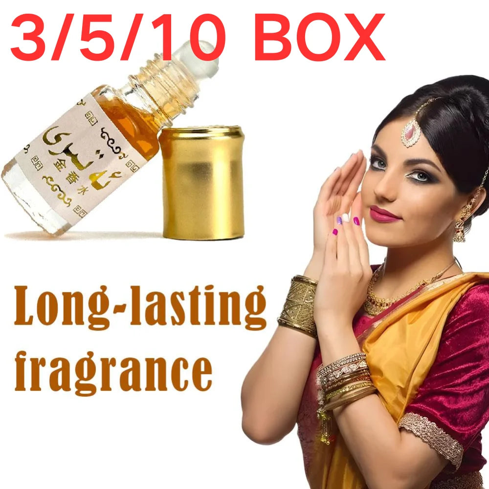 Tidesmit Alcohol-Free Gold Essential Oil roll-on deodorant with long-lasting Oud and floral Arabic luxury scent.