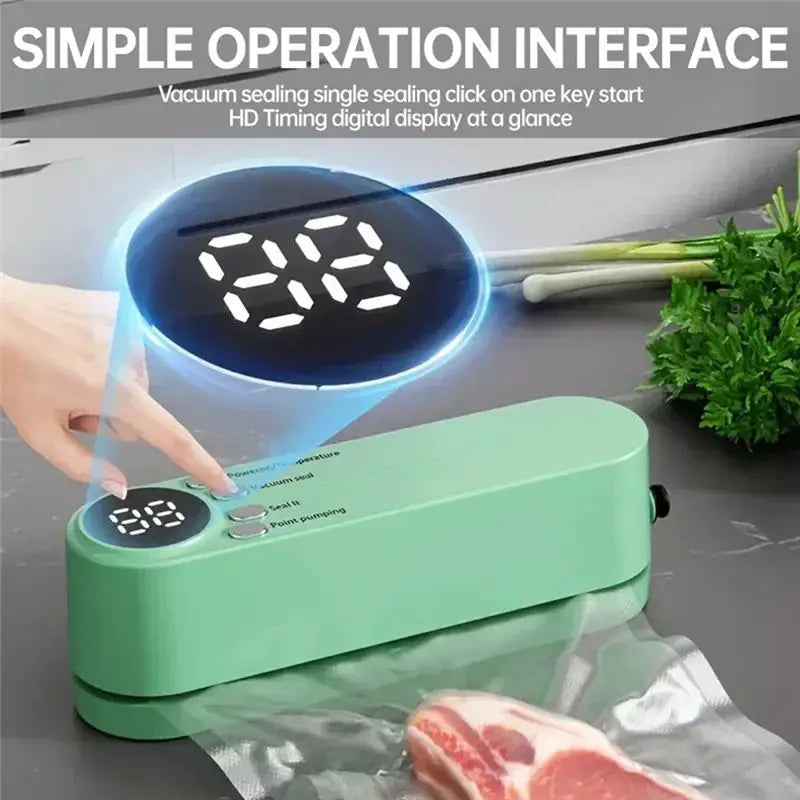 DT19-Food Grade Plastic Vacuum Sealer Machine Seals Both Vacuum Bags And Roll Bags- Ideal For Kitchen Use Accessory A