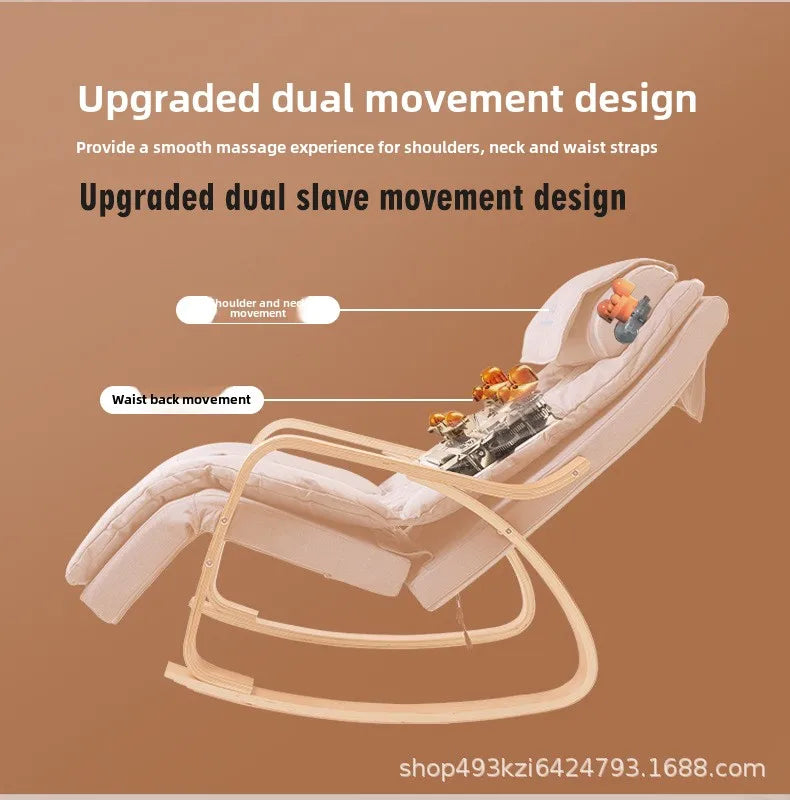 Massage Rocking Chair with Heat Therapy and Electric Reclining - Tidesmit Massage Chairs Tidesmit