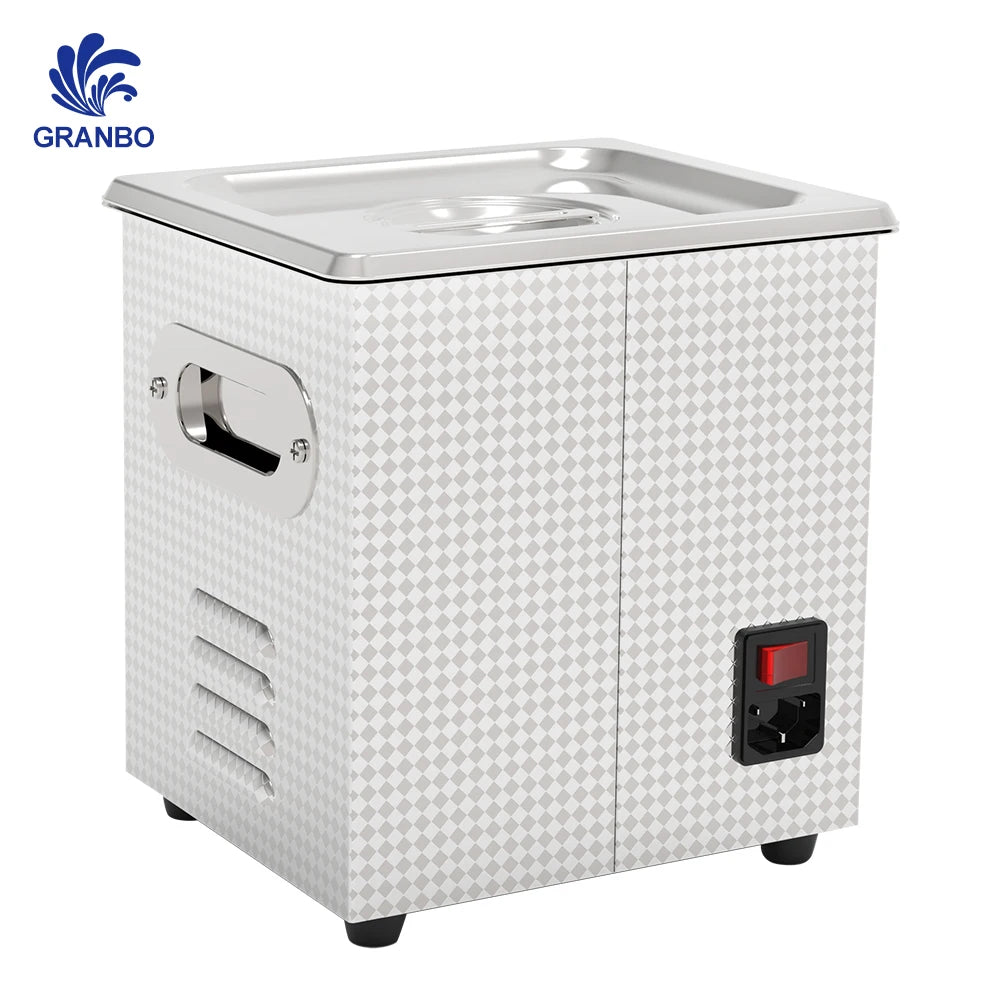 Tidesmit 1.3L ultrasonic jewelry cleaner featuring digital degas and heater settings for cleaning rings and watches