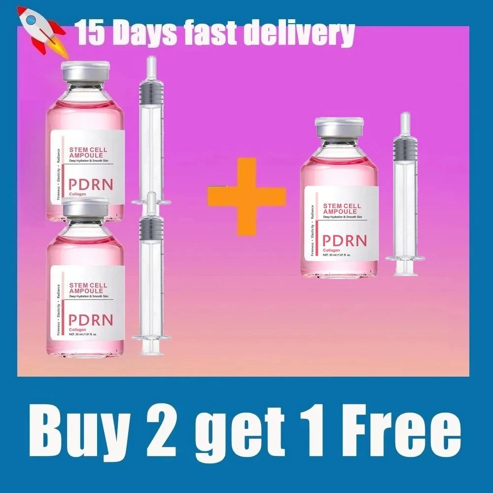 Stem Cell Ampoule Essence, Pink PDRN Ampoule, Collagen Moisturizing Anti-Aging Essence