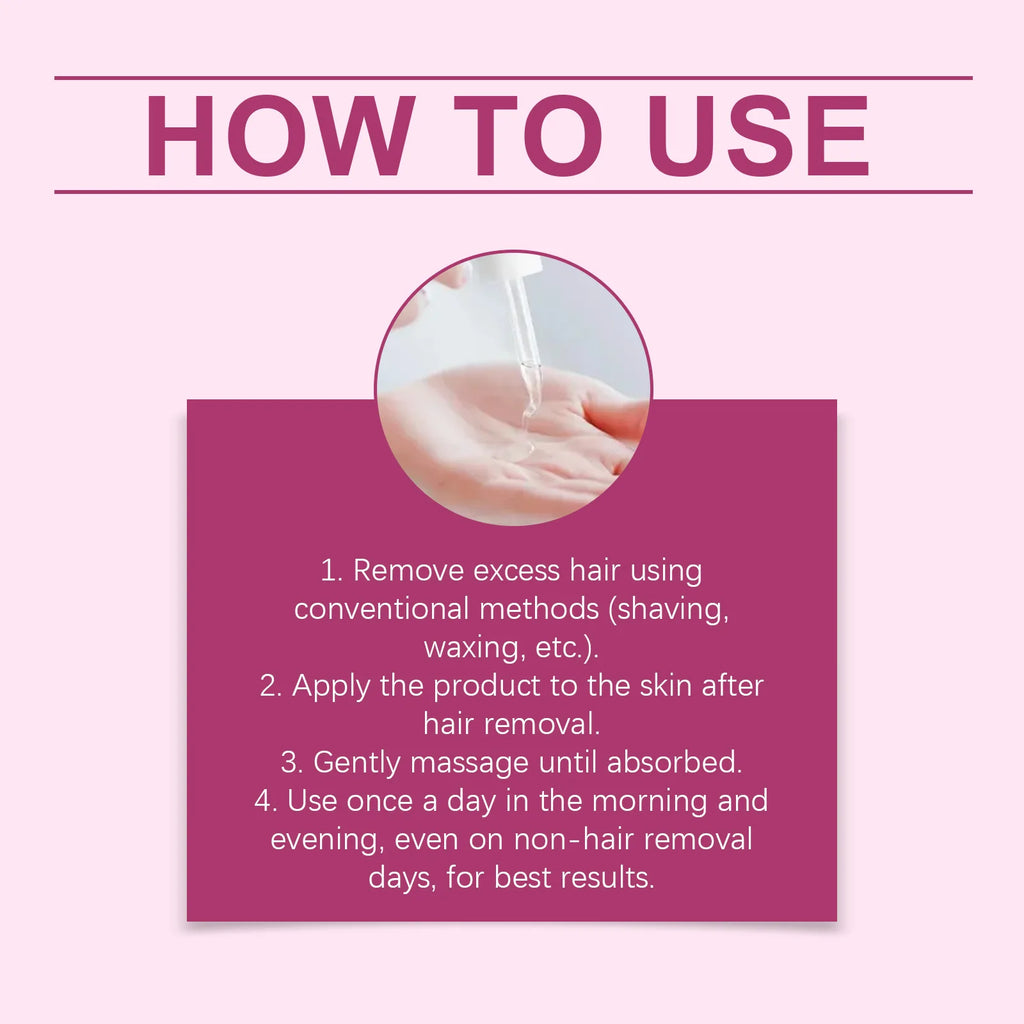 Oceaura Underarm Hair Removal Essential Oil: Moisturizing post-shave treatment in a dropper bottle for skin nourishment.