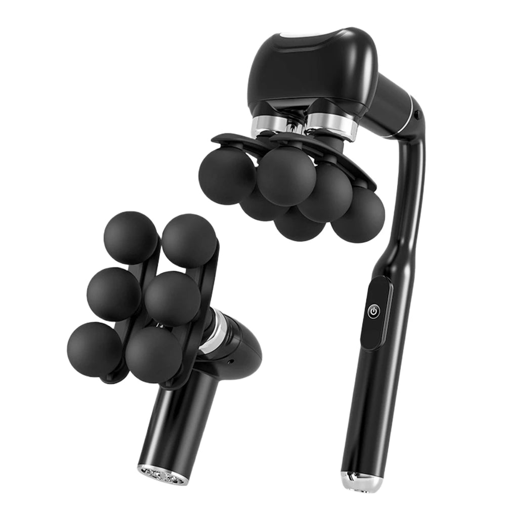 Fascia Massage Gun - 6-Head Deep Tissue Muscle Relief Device Back Massage Instrument Tidesmit