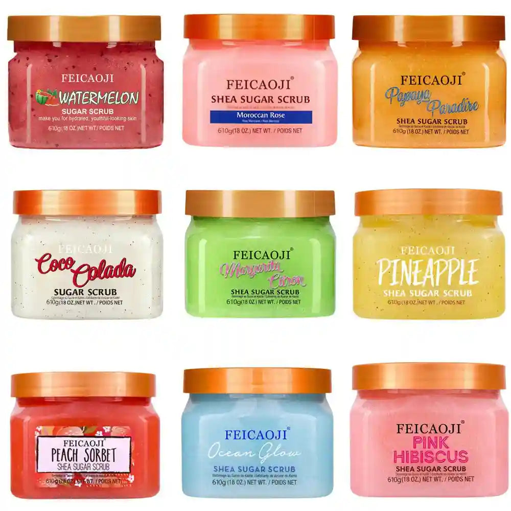 Shea Sugar Body Scrub Exfoliant - Natural Smoothing Treatment Scrubs Treatments Tidesmit