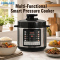 Multi-functional electric pressure cooker with digital display and stainless steel body