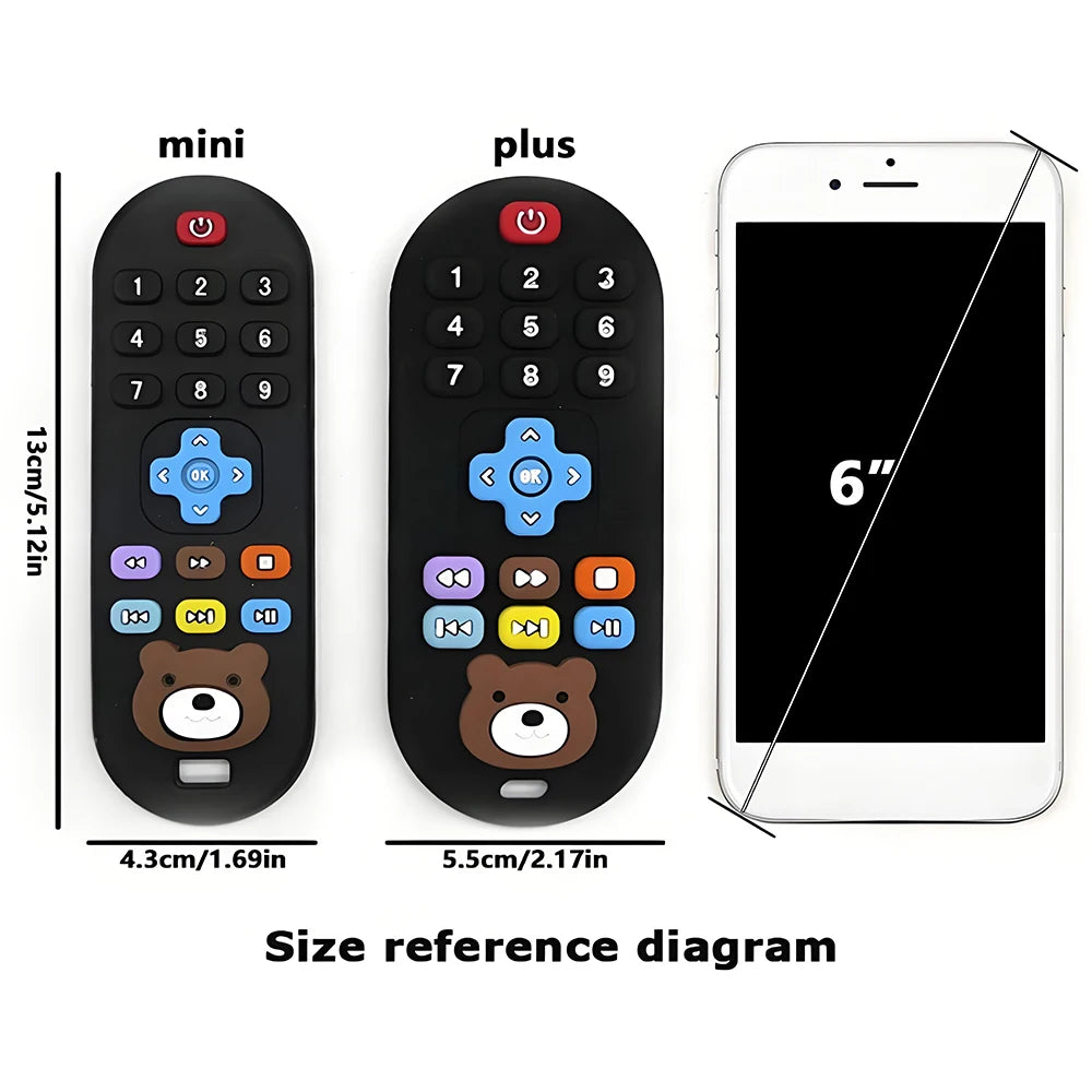 1/3pcs Teether Toys Remote Control Baby Teeth Use for Boys and Girls Holiday Gift Remote Control Shape Silicone Teething Toy