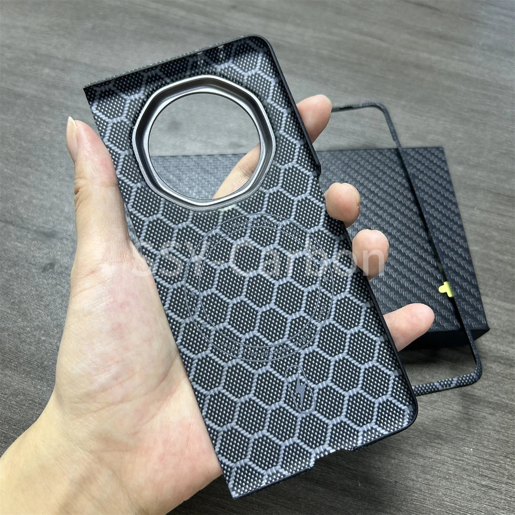 Honor Magic V3 Carbon Fiber Case | Slim Shock-Absorbing Magnetic Cover Tidesmit