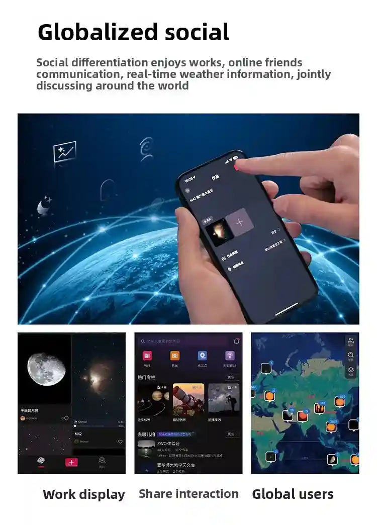 Seestar S50 Smart Telescope | All-In-One Digital Stargazing Kit Tidesmit