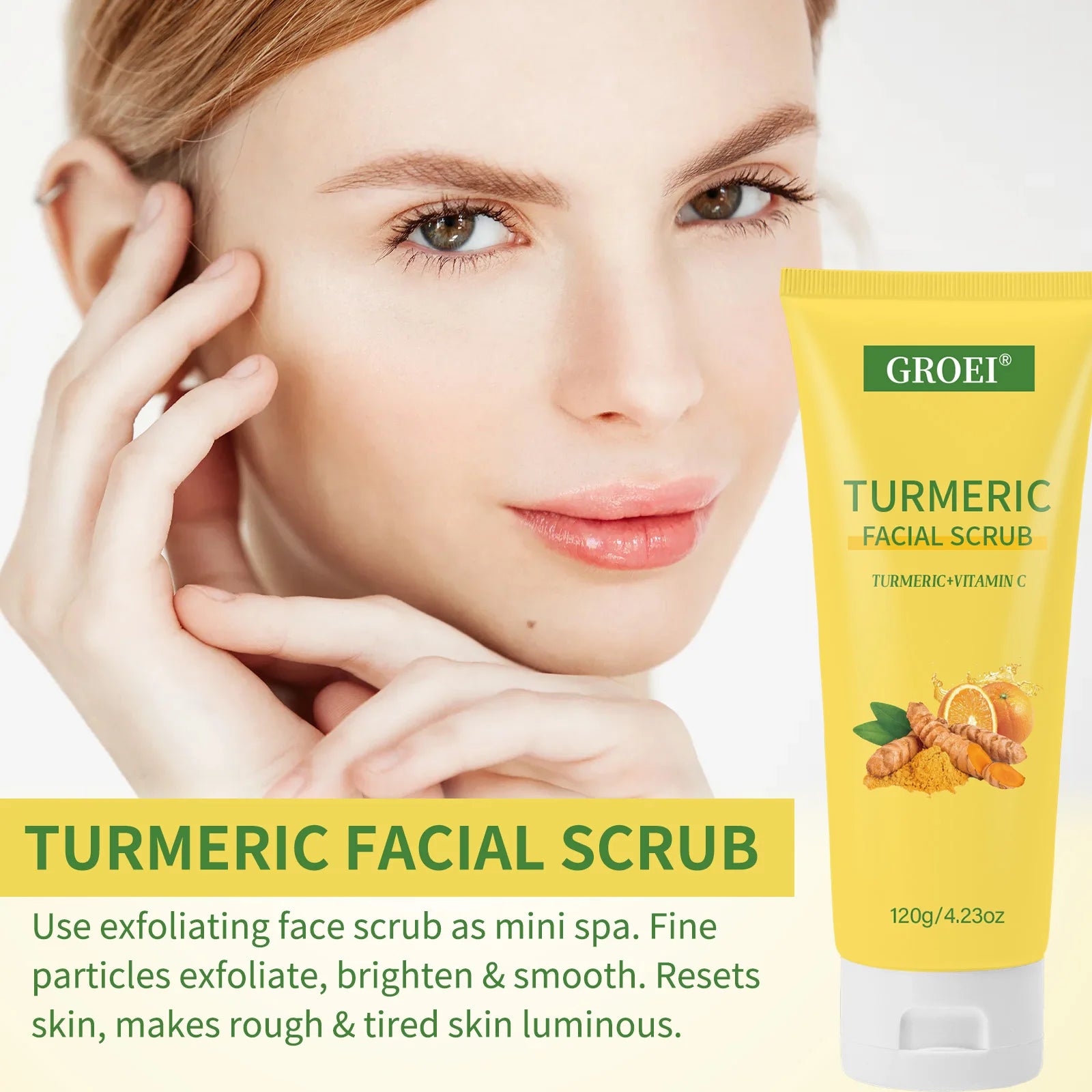 Turmeric Brightening Gel | Pore Minimizing Treatment 120g Scrubs Treatments Tidesmit