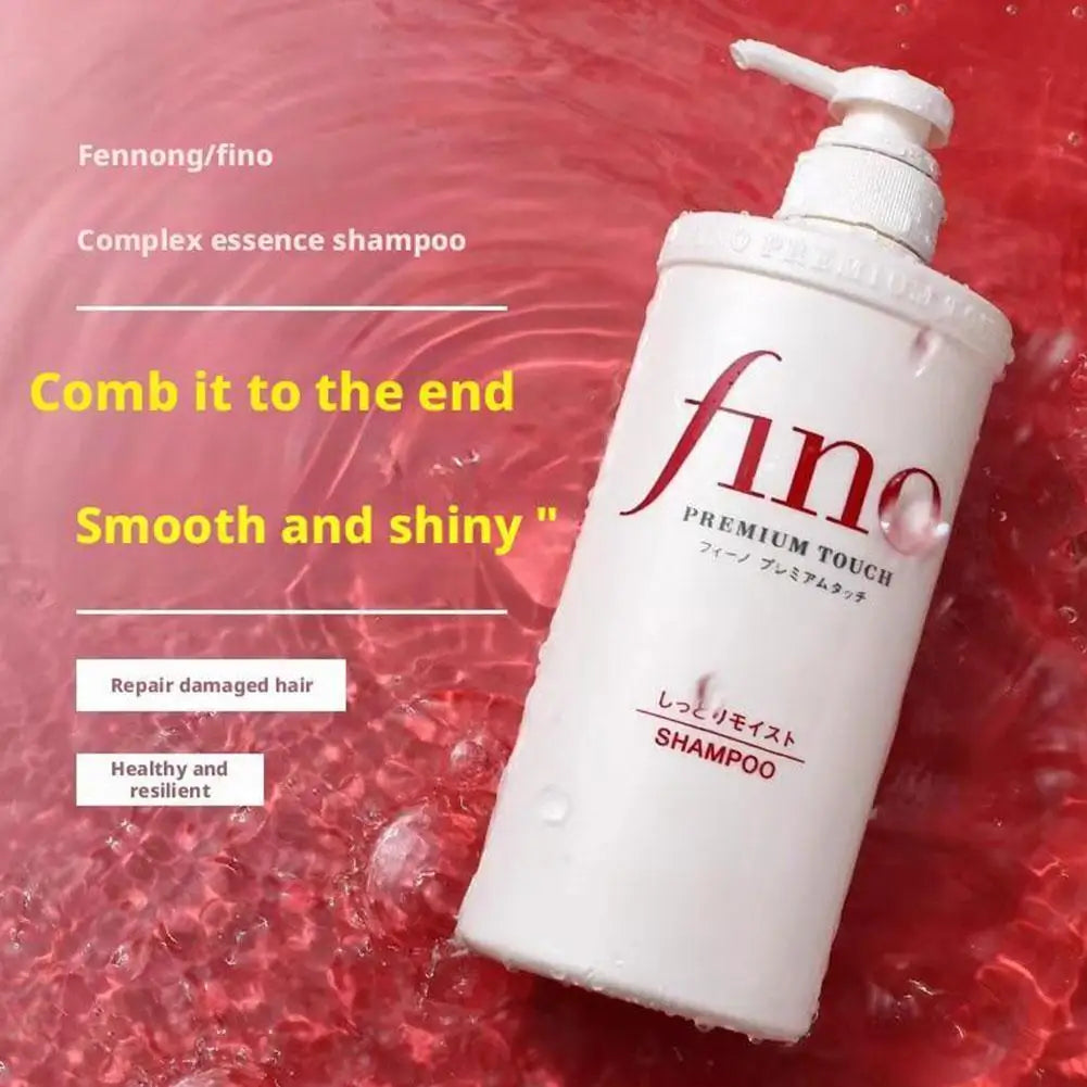 Fino Premium Touch Hair Care Set Deep Repair Damaged Hair Oil Control Volumizing Smooth Shiny Hair Mask Conditioner