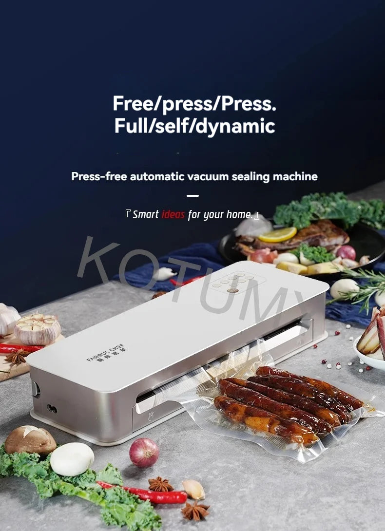 Fully Automatic Creation Of Vacuum Sealing Machine Family Expenses Heat Sealer Vacuuming retain freshness