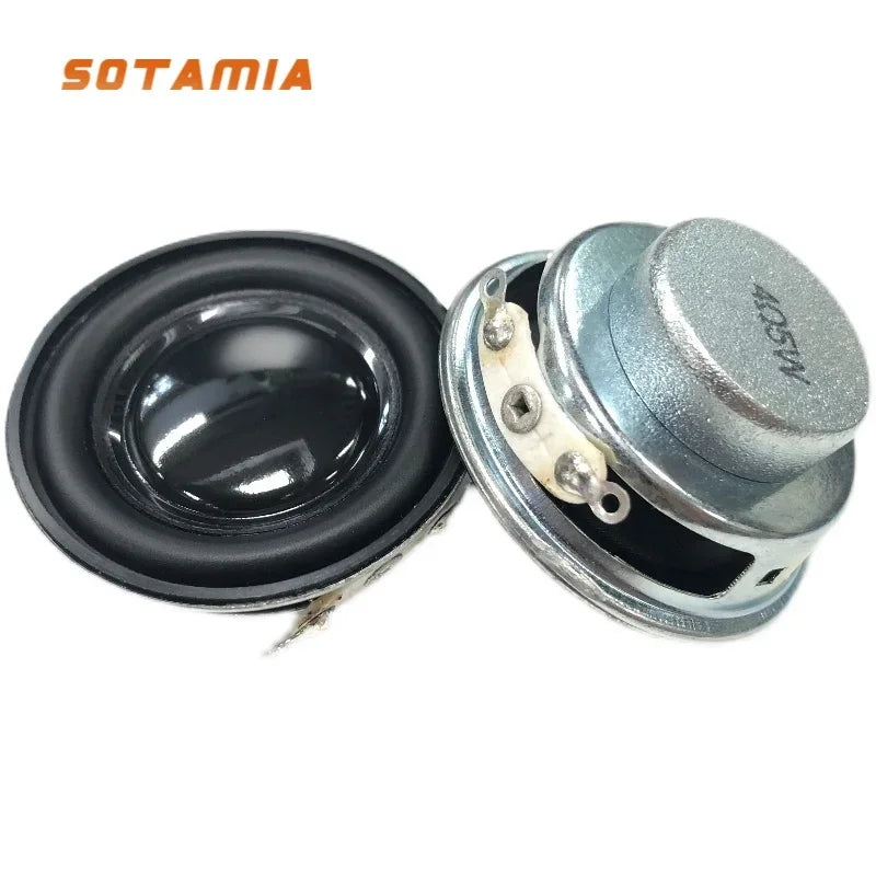 SOTAMIA 2Pcs 40mm Audio Full Range Speaker 4 8 Ohm 5W HIFI Power Loudspeaker DIY Bluetooth Speaker Steel Cannon Smart Voice