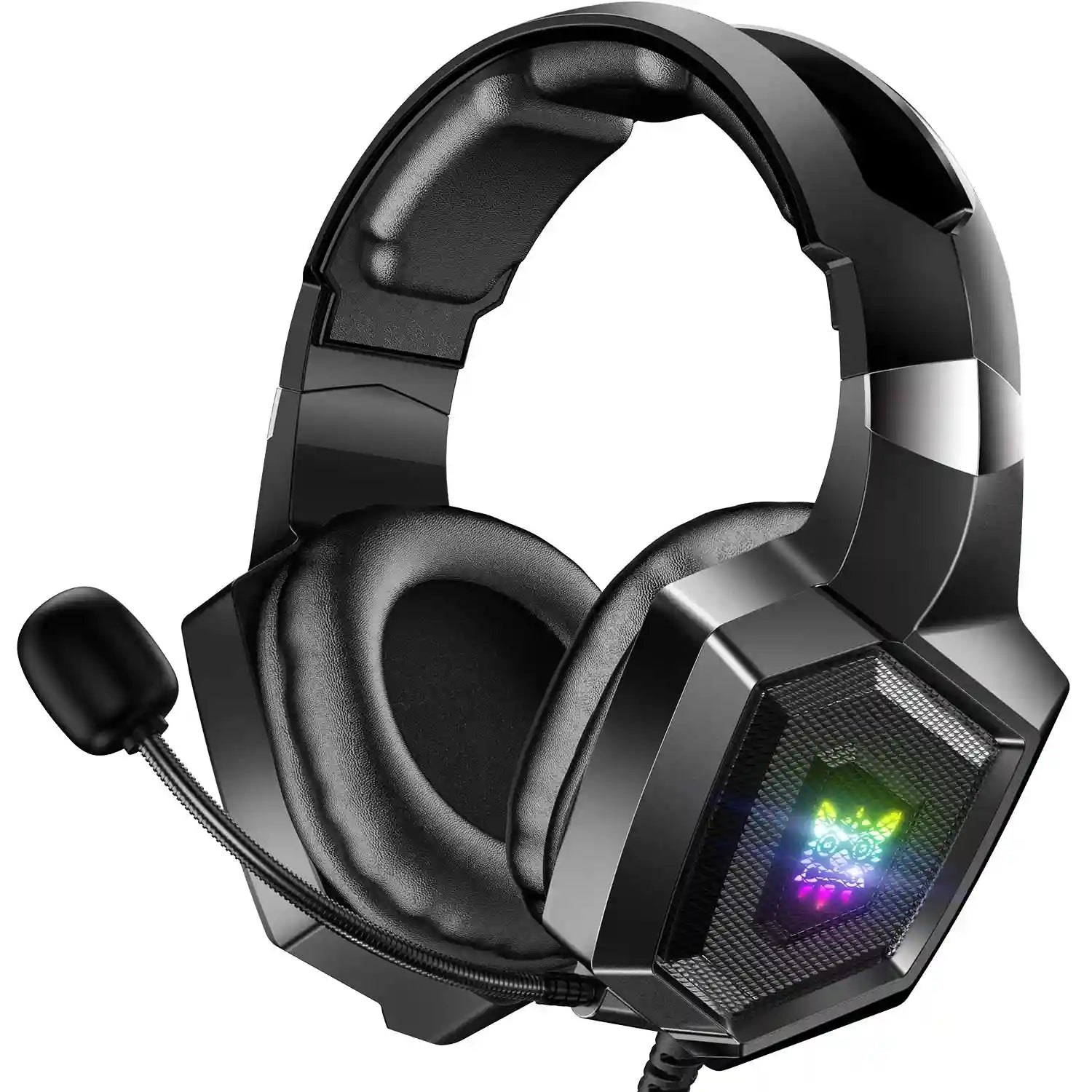 Tidesmit Gaming Headphones with RGB Mic & Surround Sound (PC) Black Tidesmit