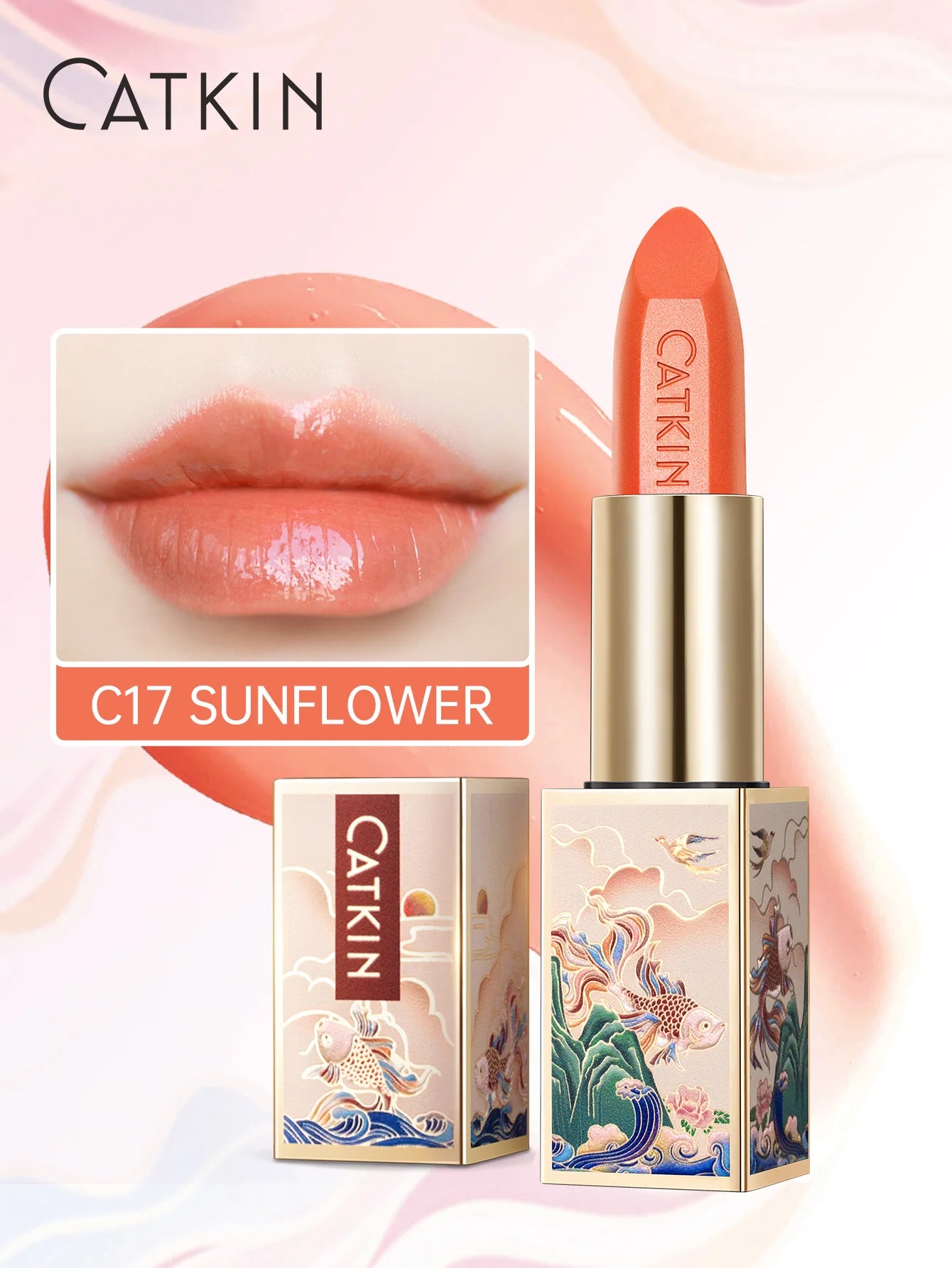 Color Changing Lip Balm: Hydrating Tinted Gloss by Tidesmit Lip Care C17 SUNFLOWER Tidesmit