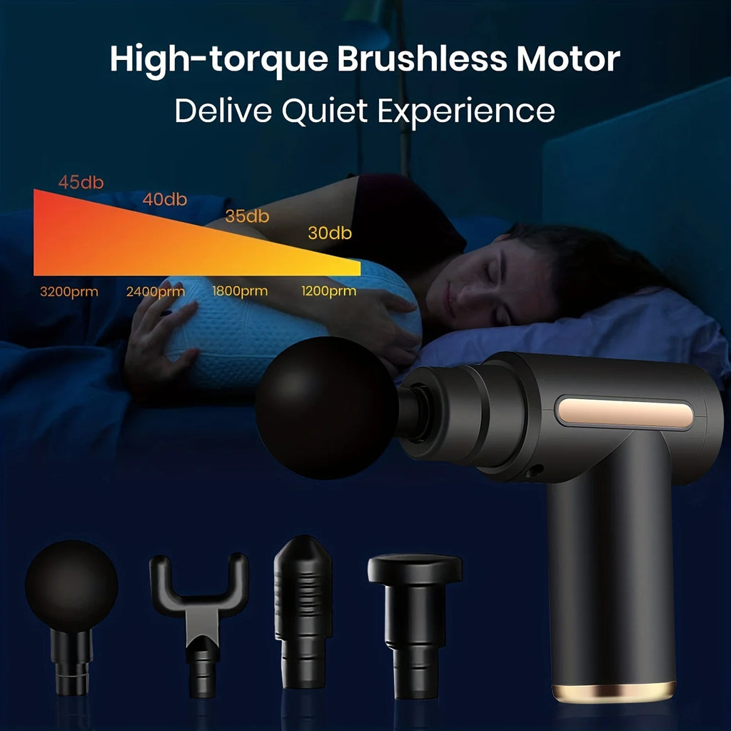 Deep Tissue Massage Gun | 99-Speed Portable Muscle Recovery Device Relaxation Treatment Tidesmit