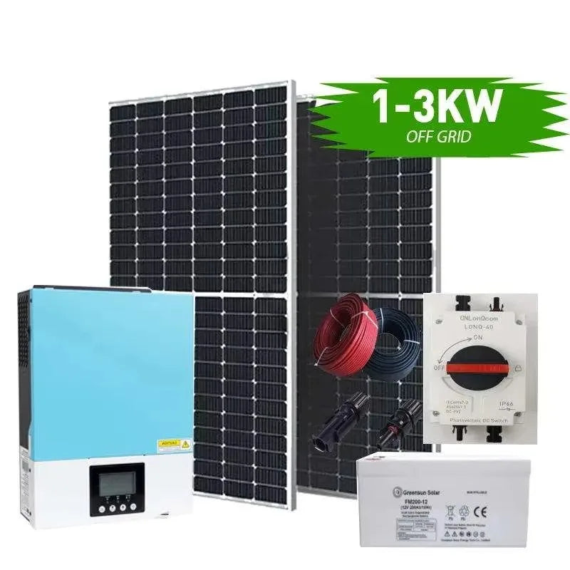 【Best-selling】1KW MPPT Solar Power System for Home Portable Power Station with Lithium Ion Battery and Polycrystalline Silicon P
