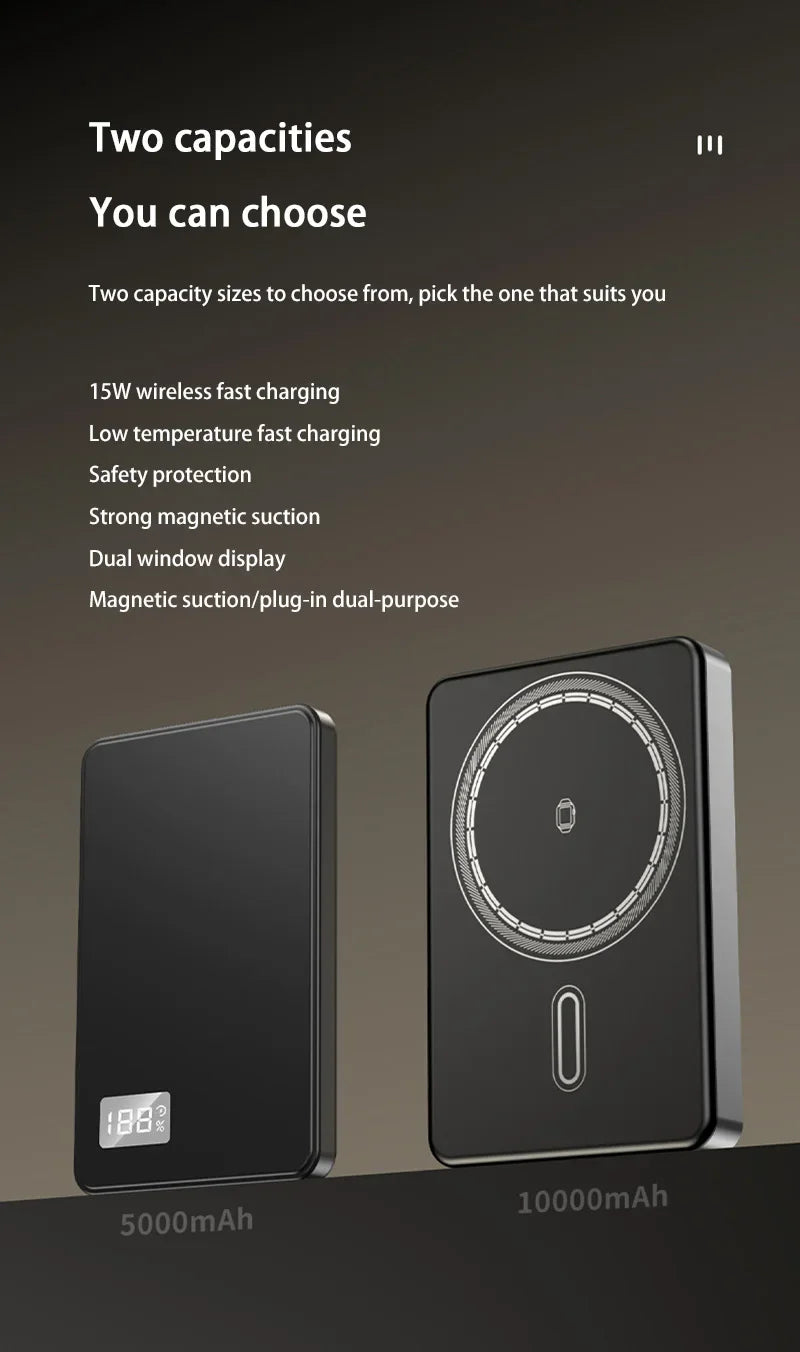 Tidesmit Magnetic Fast Charging Power Bank 50000mAh PD Portable Charger Tidesmit