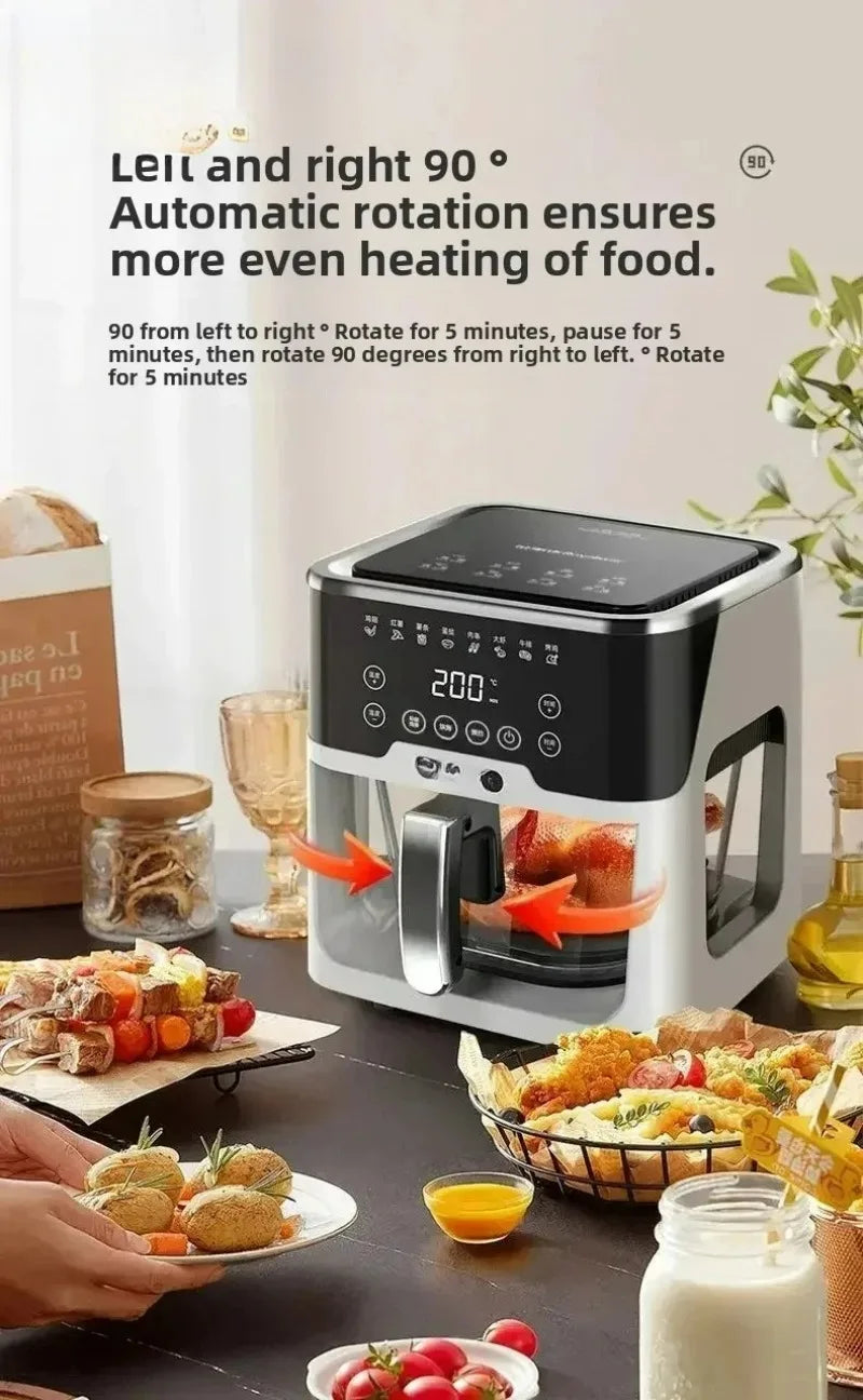 French Fries. for Air Fryer, New Small Multi-functional Household Large-capacity Visual Integrated Automatic Electric Oven,