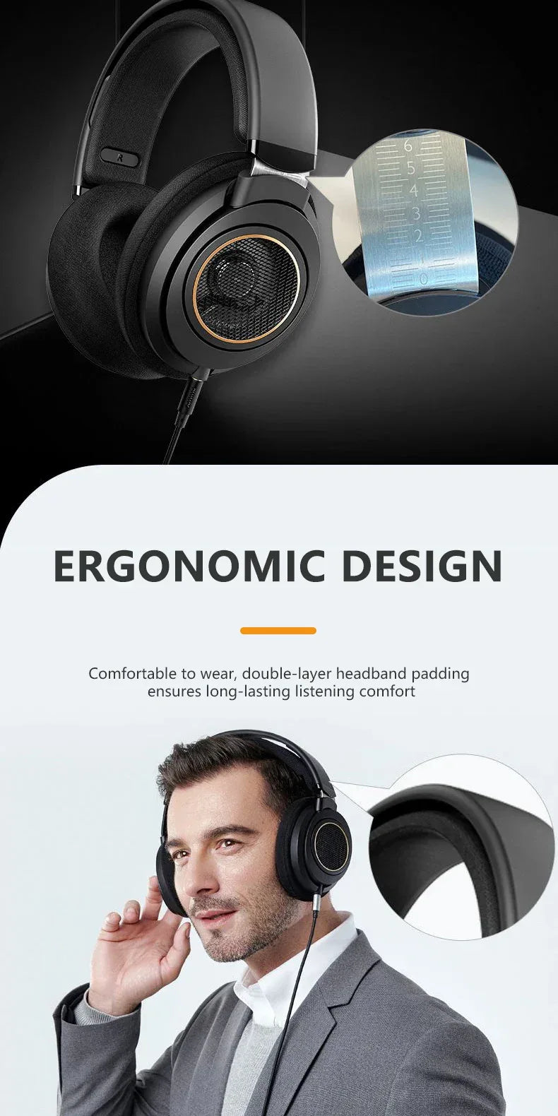 Philips SHP9600 Open-Back Wired Hi-Fi Headphones by Tidesmit Tidesmit