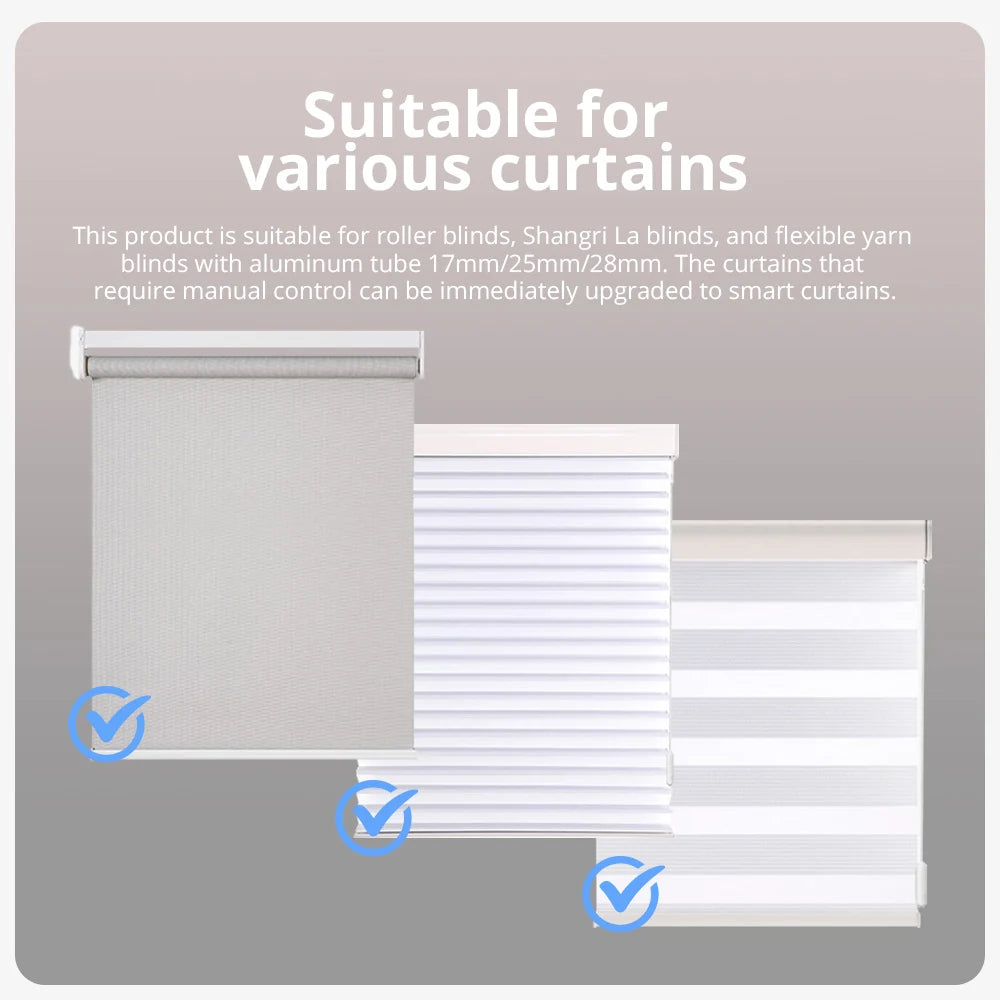 Tidesmit 28mm Smart Roller Shade Motor - Matter Over WiFi Compatible Tidesmit