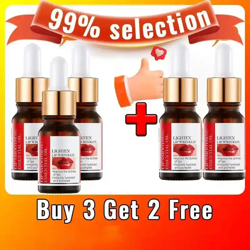 Lip Plumping Serum With Hyaluronic Acid - Hydrating Lip Treatment Lip Care Buy 3 Get 2 Free Tidesmit