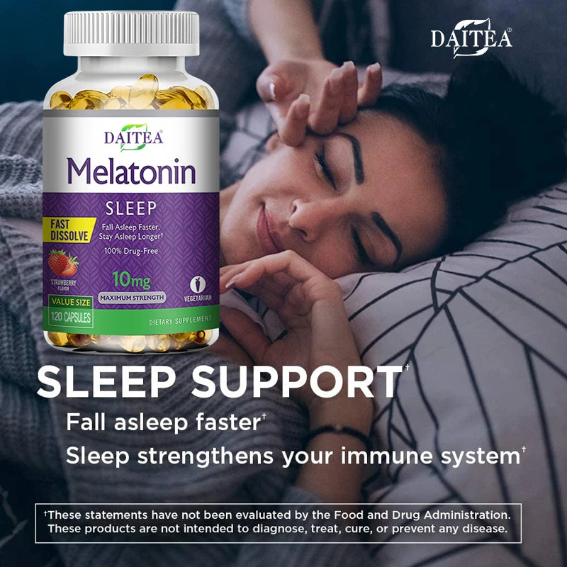 Daitea Sumian Capsules-Melatonin, improve memory sleep, improve insomnia, improve mood, enhance immune system and anti-oxidation