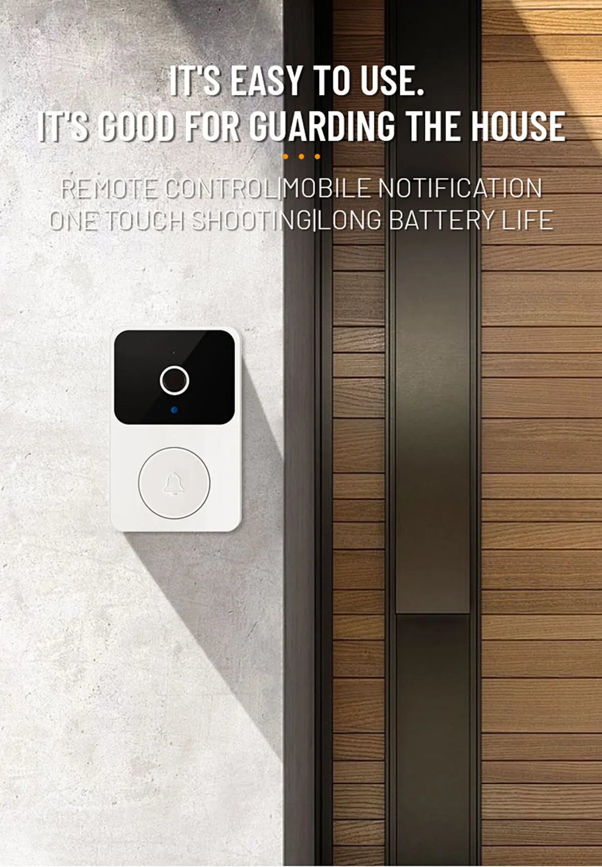 WIFI Video Doorbell Camera Wireless IR Night Vision Smart Home Security HD Door Bell Two Way Intercom Voice Change For Home