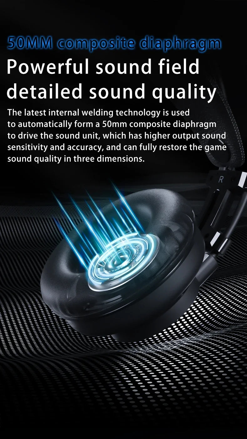 7.1 Surround Sound Gaming Headset with Noise Cancelling Mic - Tidesmit Tidesmit