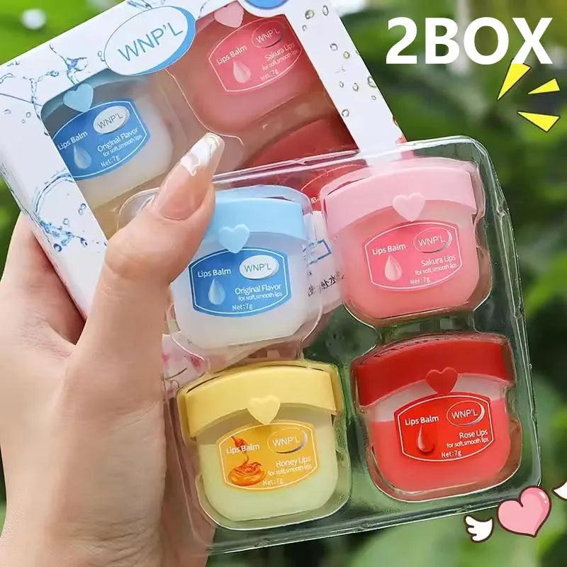 Fruit Lip Balm Set: Moisturizing Lip Treatment for Dry, Cracked Skin Lip Care B-2box 2 Tidesmit
