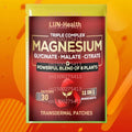 30 Patches Magnesium Triple Complex Transdermal Patches Glycinate, Malate & Citrate - Support Calm, Restful Mood & Muscle