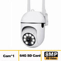 Wifi Surveillance Camera 8MP HD Wireless Security PTZ Camera AI Human Tracking Two-way Audio Color Night Vision Home IP Camera
