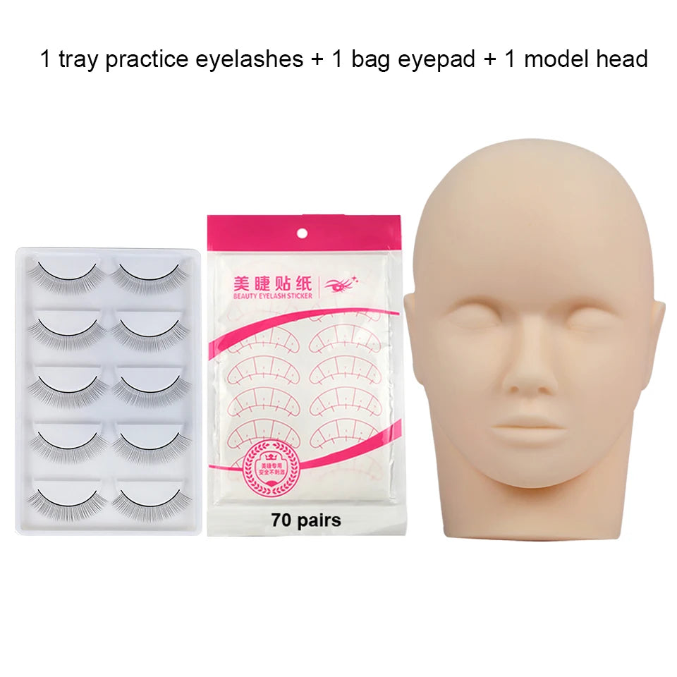 Tidesmit mannequin training head with removable eyelids for professional lash extension and makeup practice