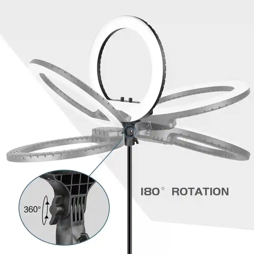 18 Inch LED Ring Light for Content Creation with Remote Control Tidesmit