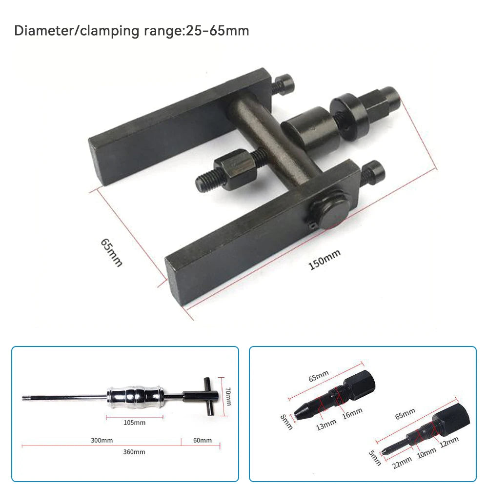 Podofo 8-32MM Inner Bearing Puller Set Internal Bearing Extractor Kit Slide Hammer Bearing Puller Insert Bearing Remover Tool