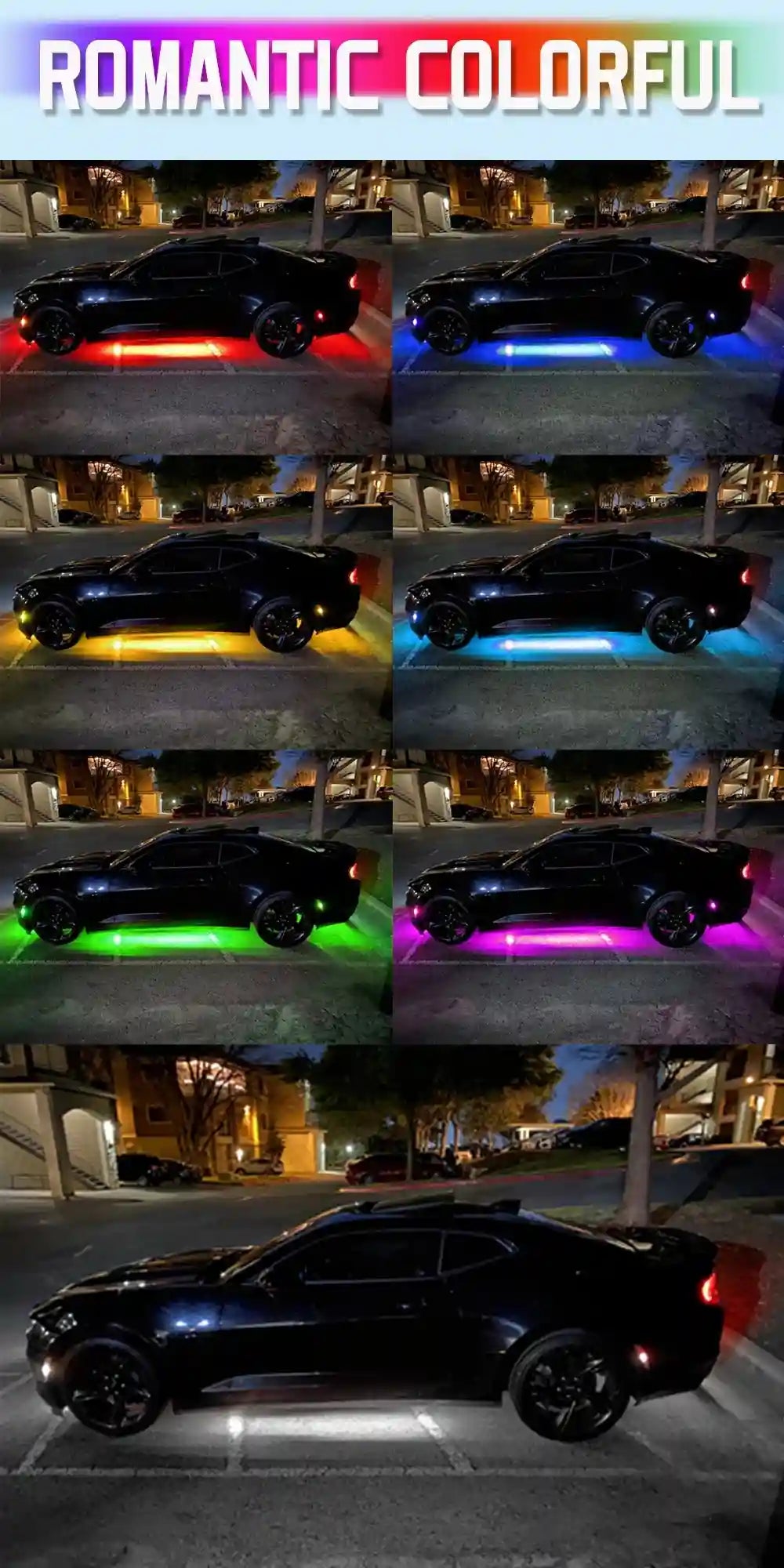 Tidesmit RGB LED Car Chassis Underglow Kit - App & Remote Control Tidesmit