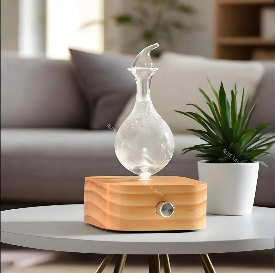 Waterless Aroma Essential Oil Diffuser 30ml Wooden Fragrance Electric Scent Diffuser  Nebulizer For Home